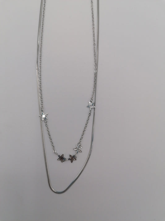 Collana stelline doppia