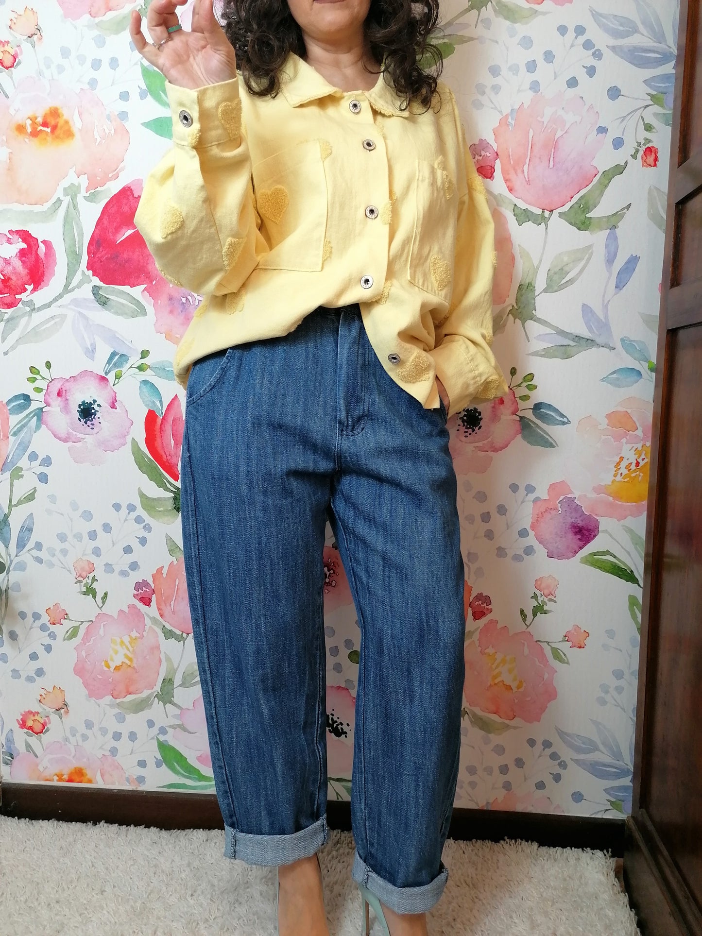 Pantalone caramella jeans super morbido