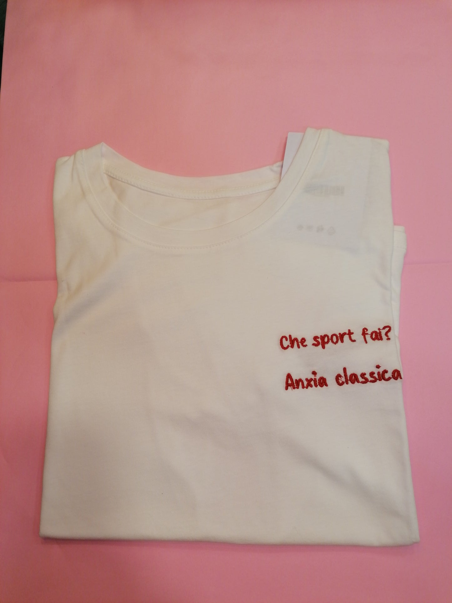 T-shirt "Che sport fai? Ansia classica"