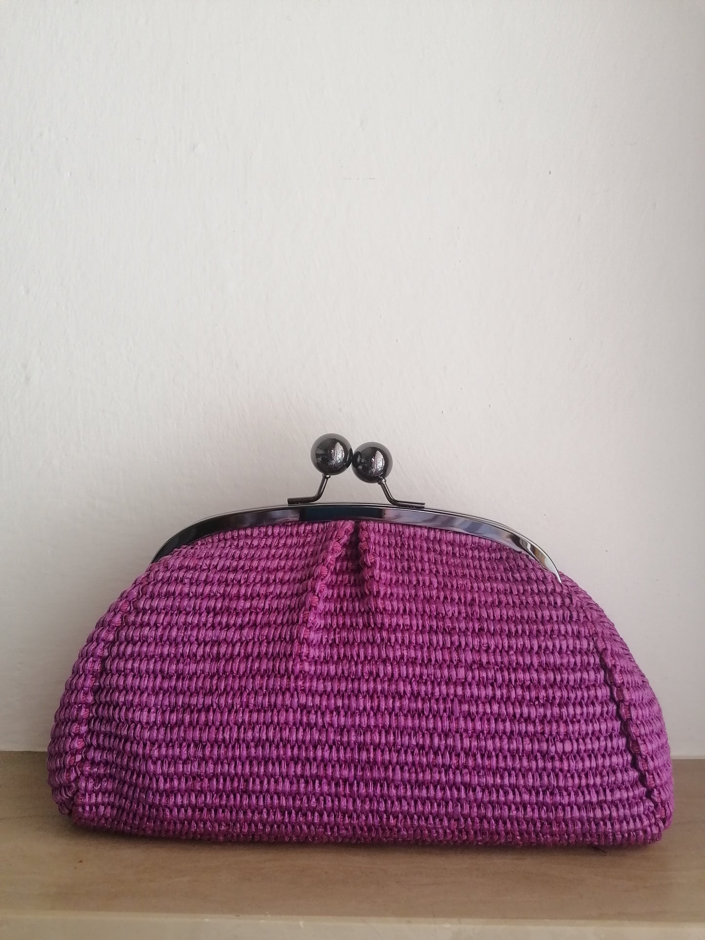Borsetta tracolla clutch intrecciata