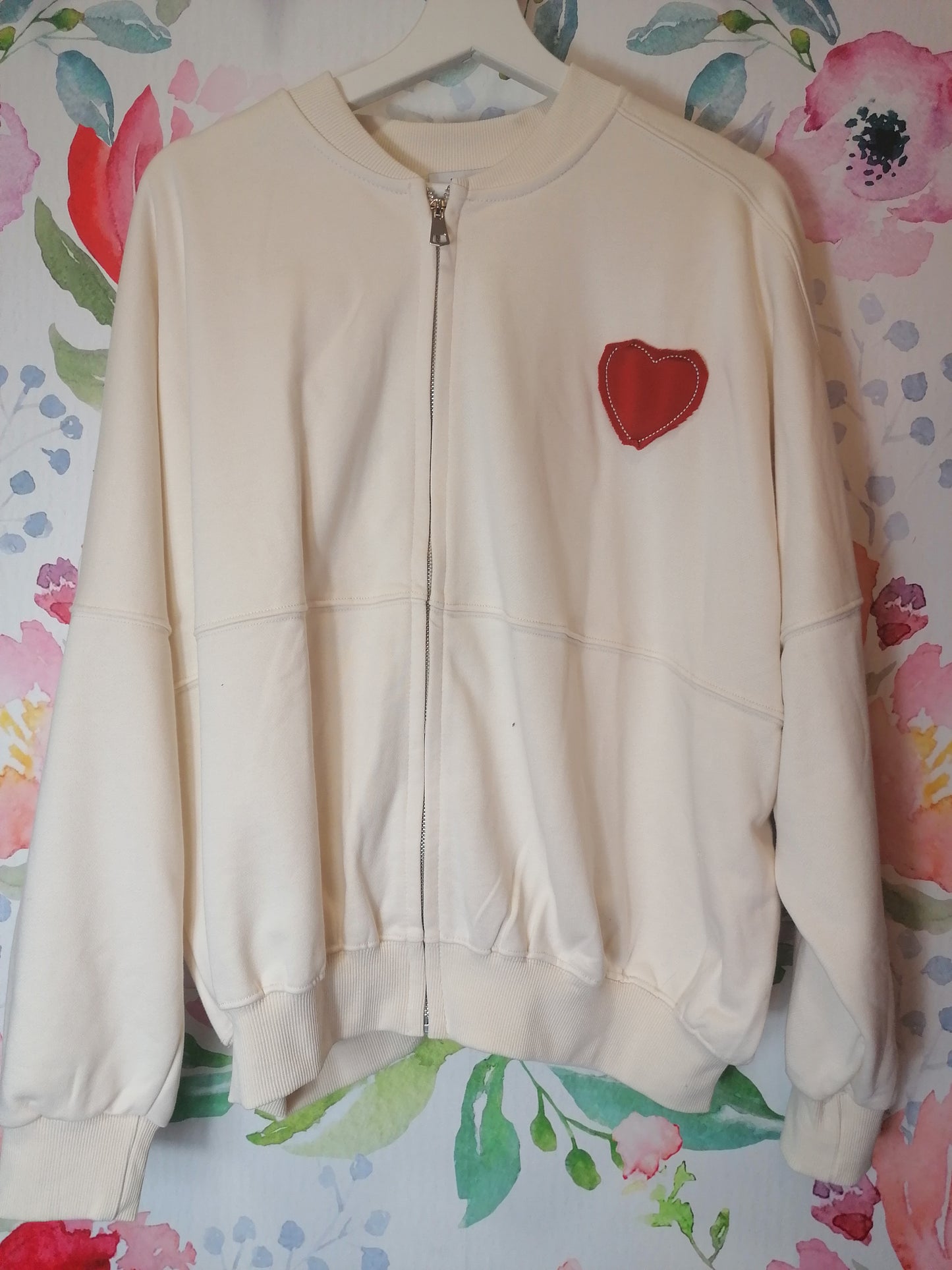 Maxi felpa zip "love your self first"