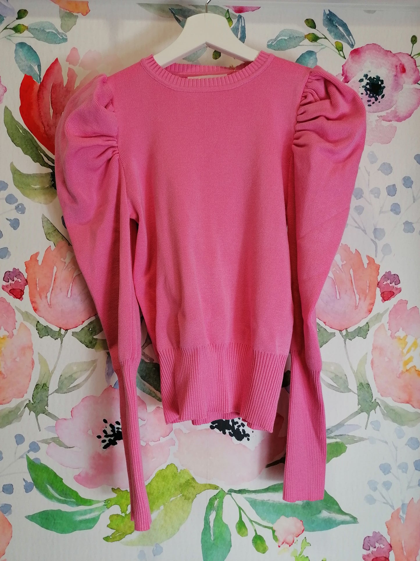 Maglia con maniche a sbuffo - vari colori