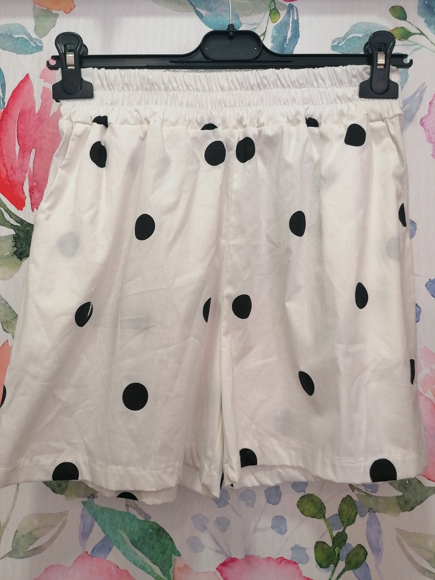 Shorts pois neri