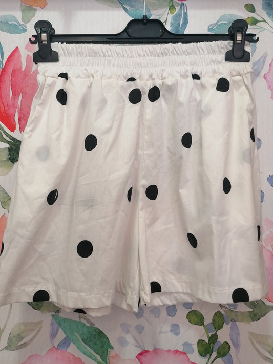 Shorts pois neri