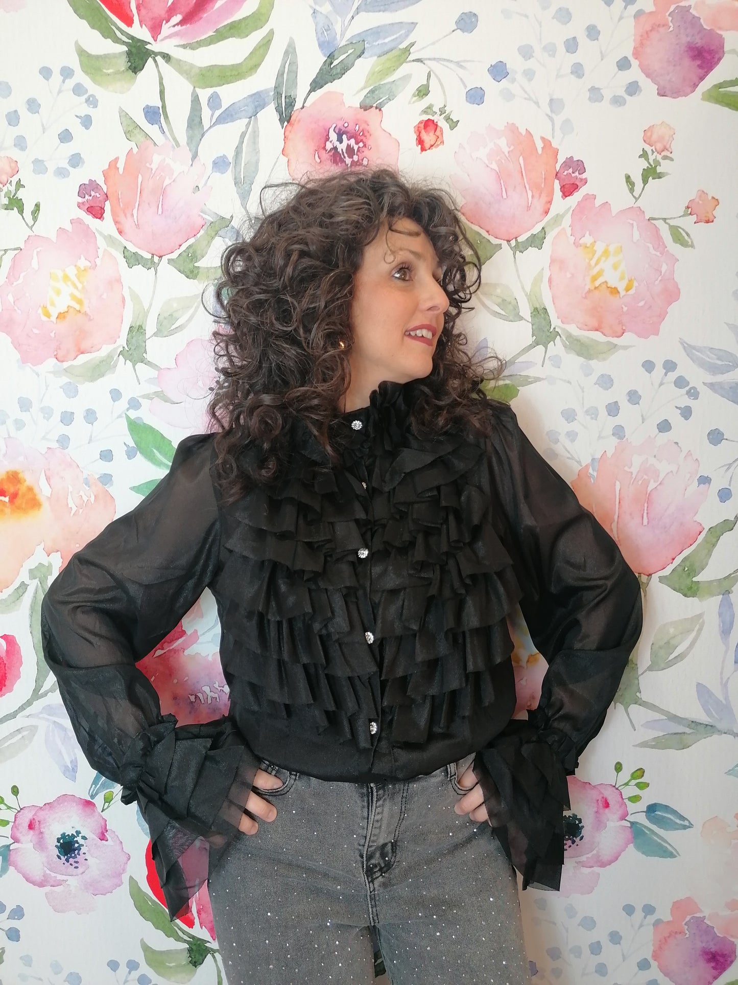 Camicia tanti volant