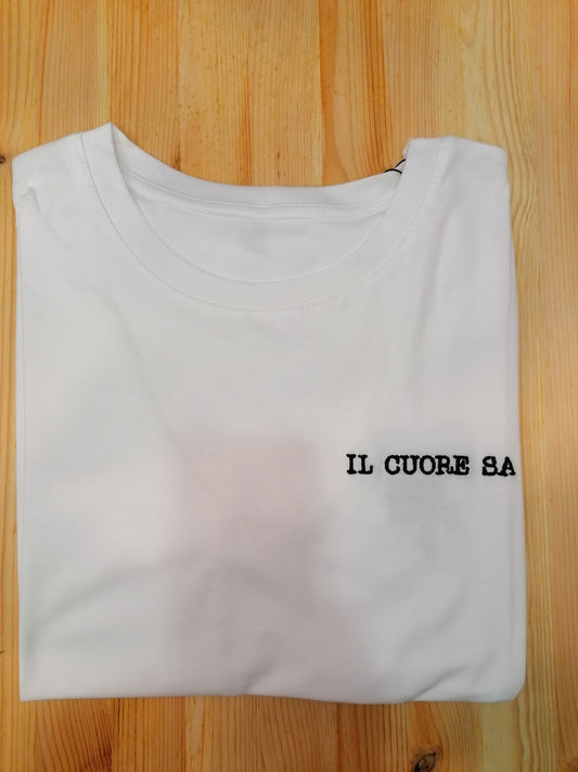 T-shirt "il cuore sa"