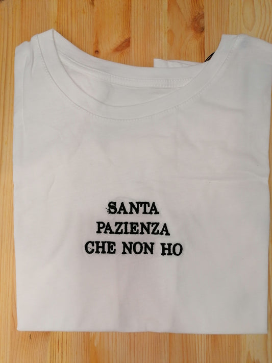 T-shirt "santa pazienza che non ho"