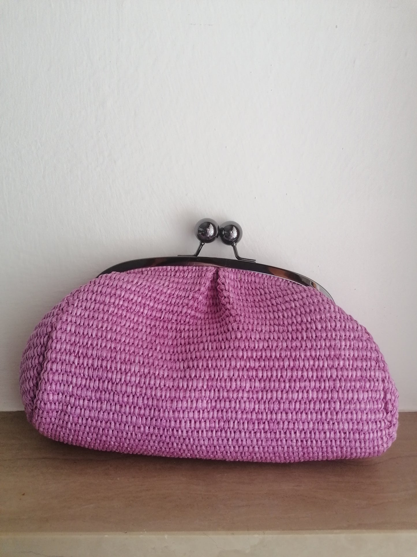 Borsetta tracolla clutch intrecciata