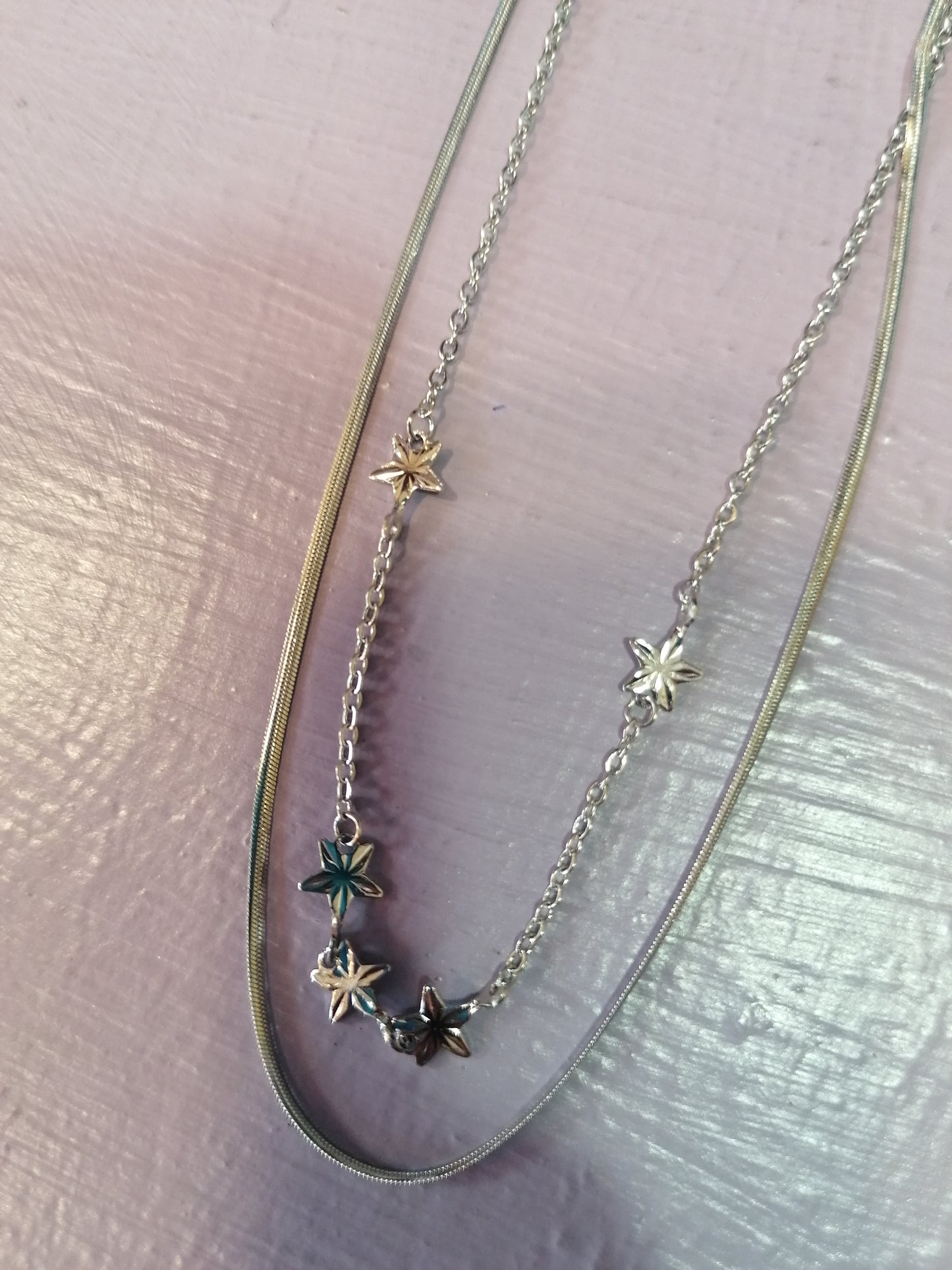 Collana stelline doppia