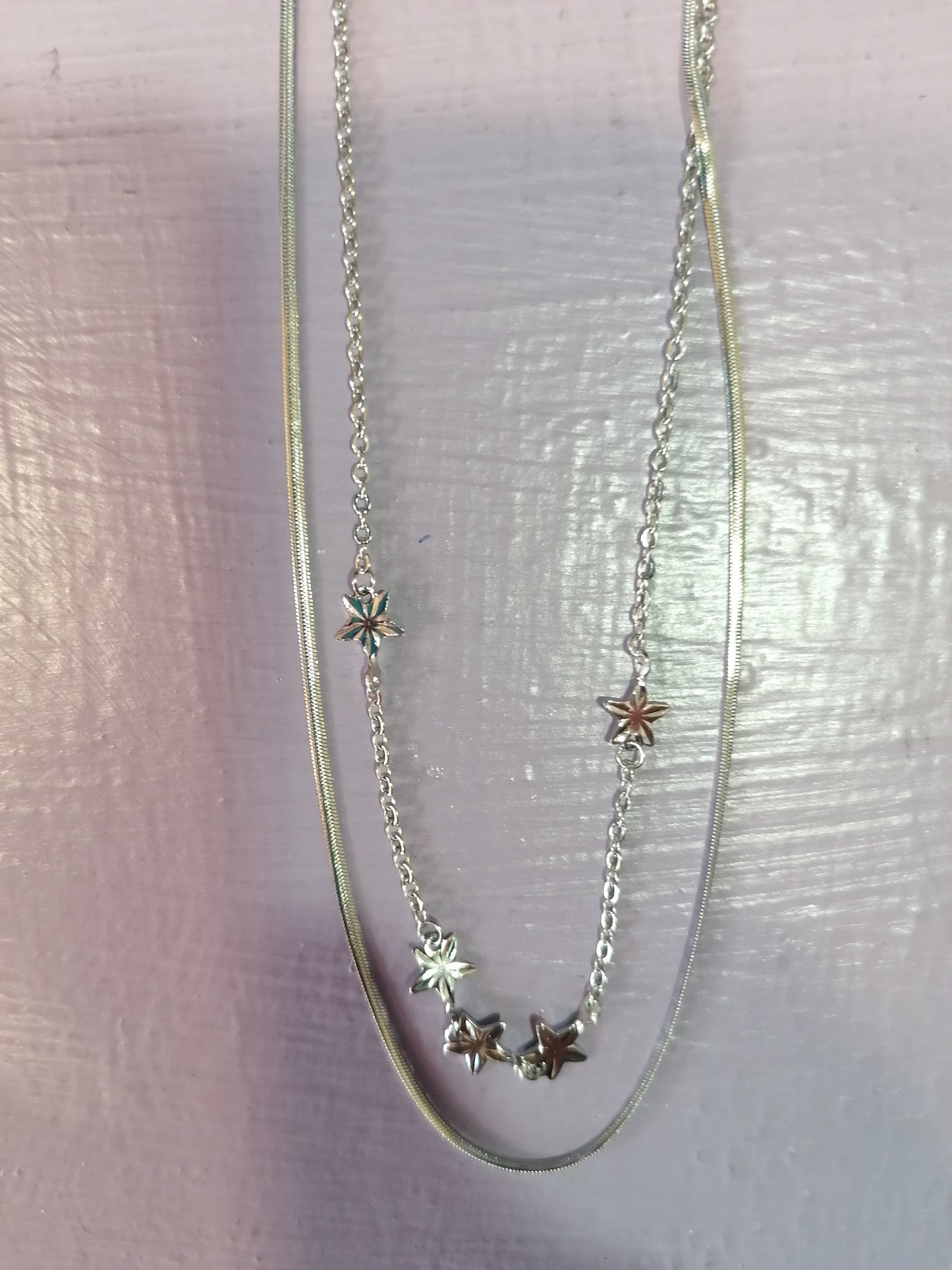 Collana stelline doppia
