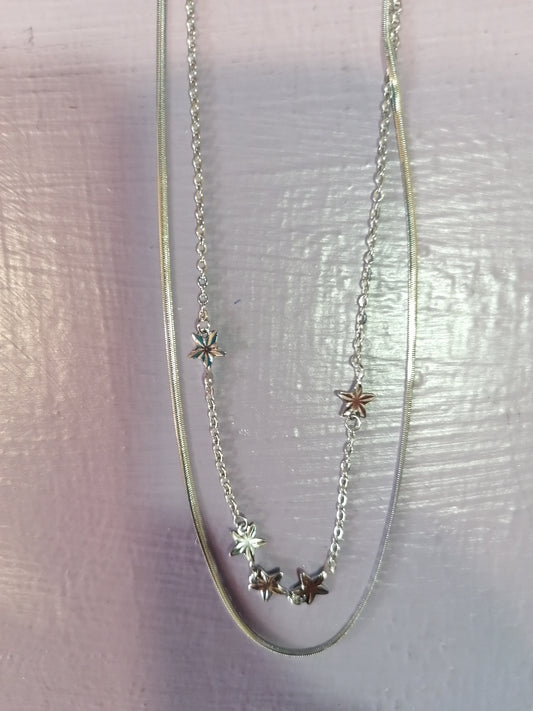 Collana stelline doppia