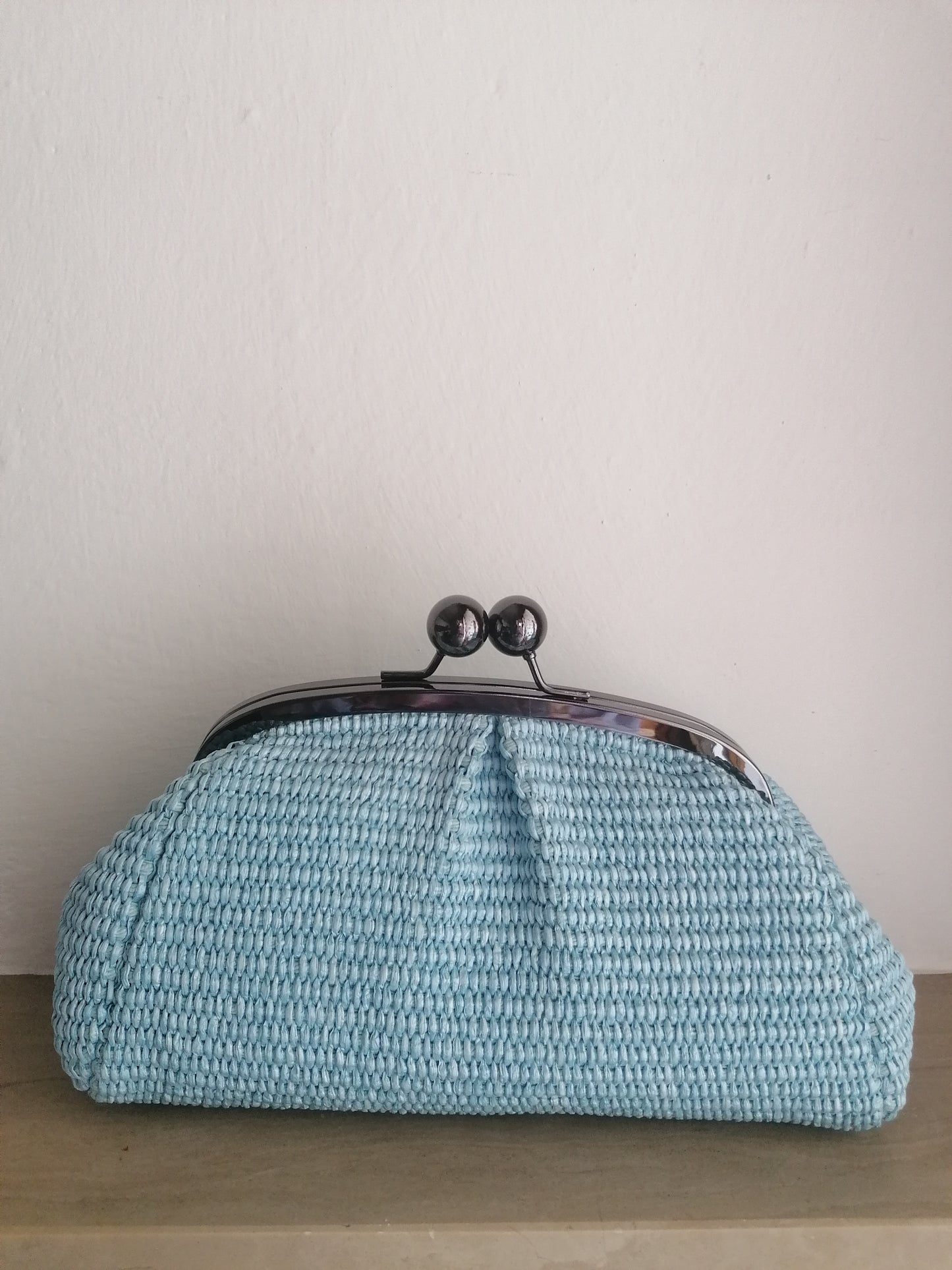 Borsetta tracolla clutch intrecciata