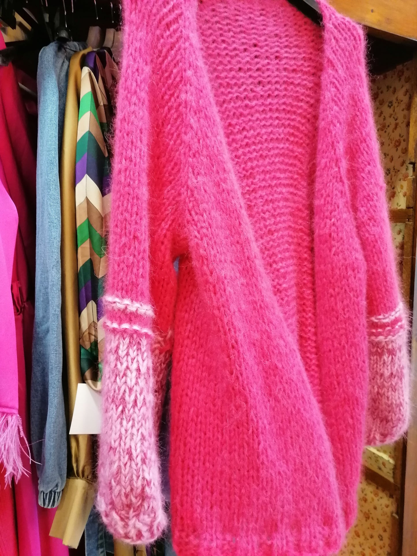 Maxi cardigan fatto a mano
