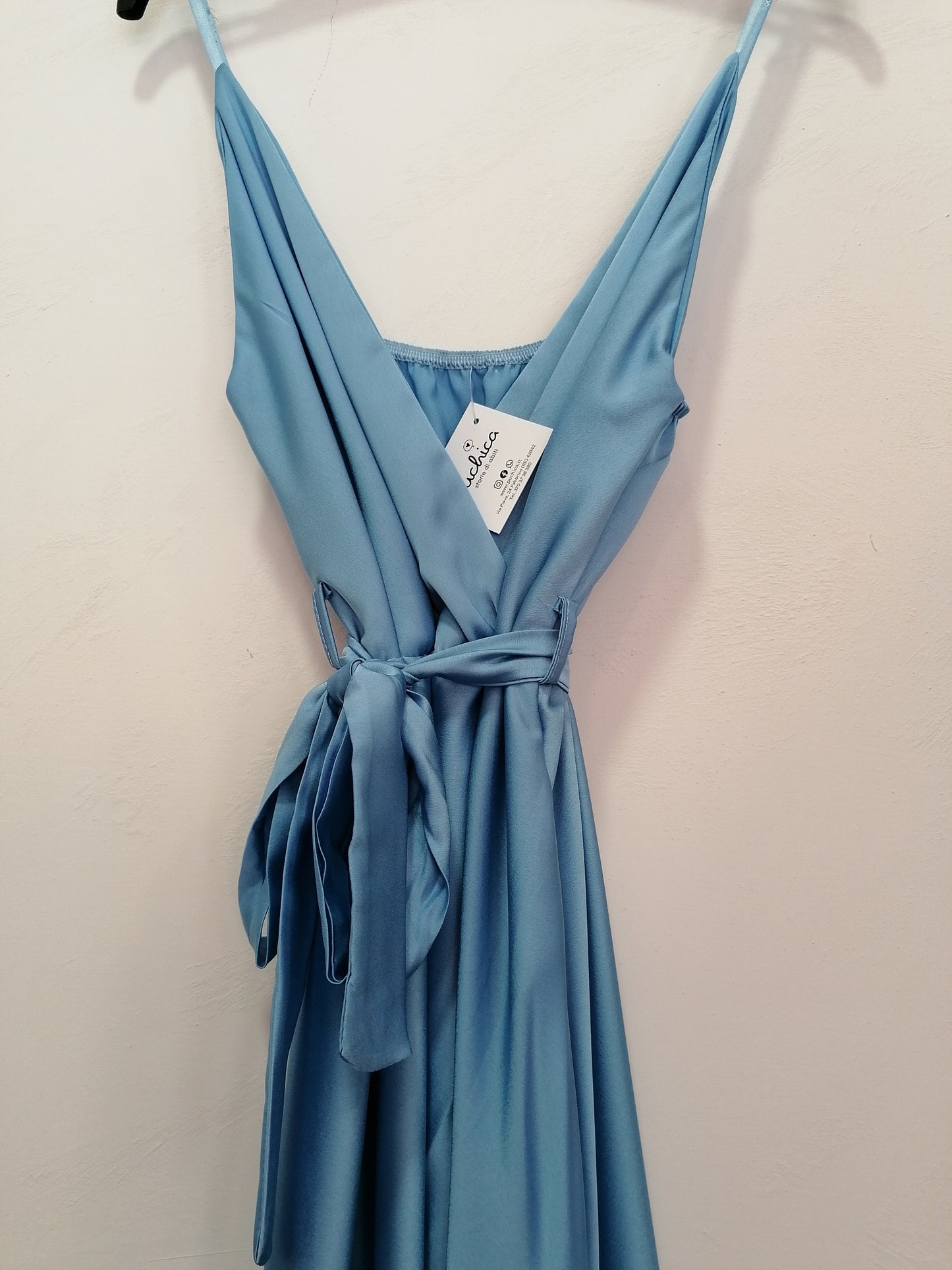 Long dress MARTINA in raso