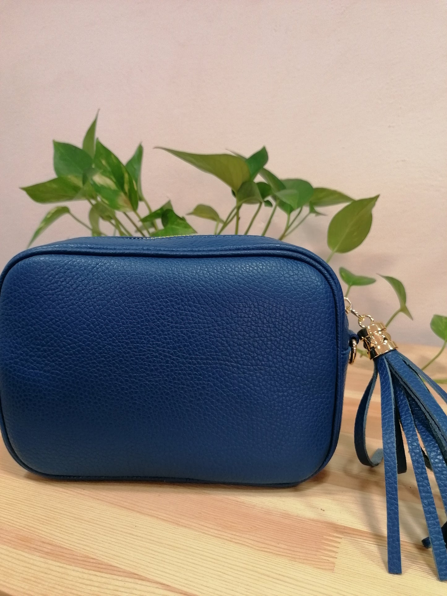 QUADROTTA MEDIA Borsa a tracolla in pelle
