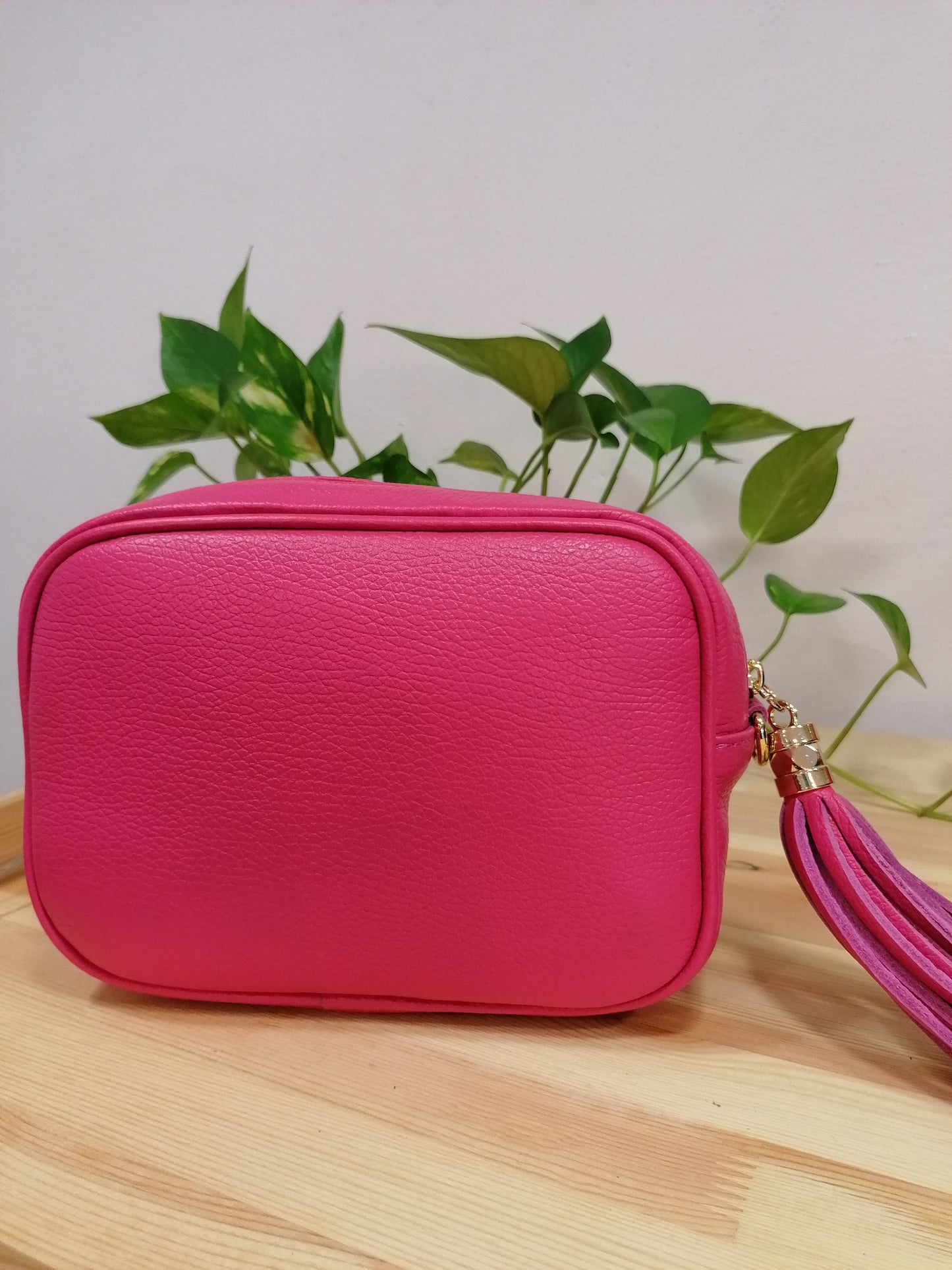 QUADROTTA MEDIA Borsa a tracolla in pelle