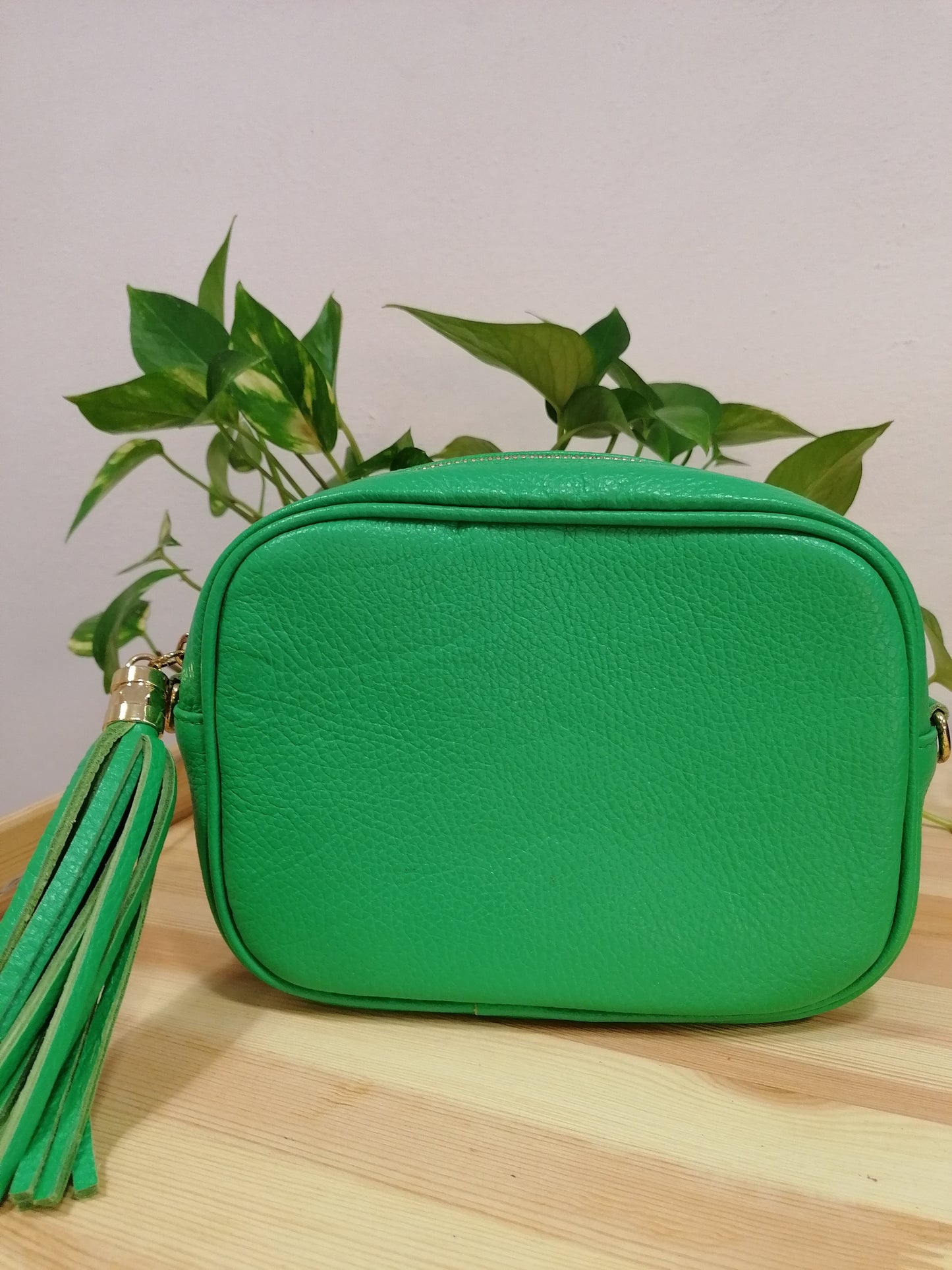 QUADROTTA MEDIA Borsa a tracolla in pelle