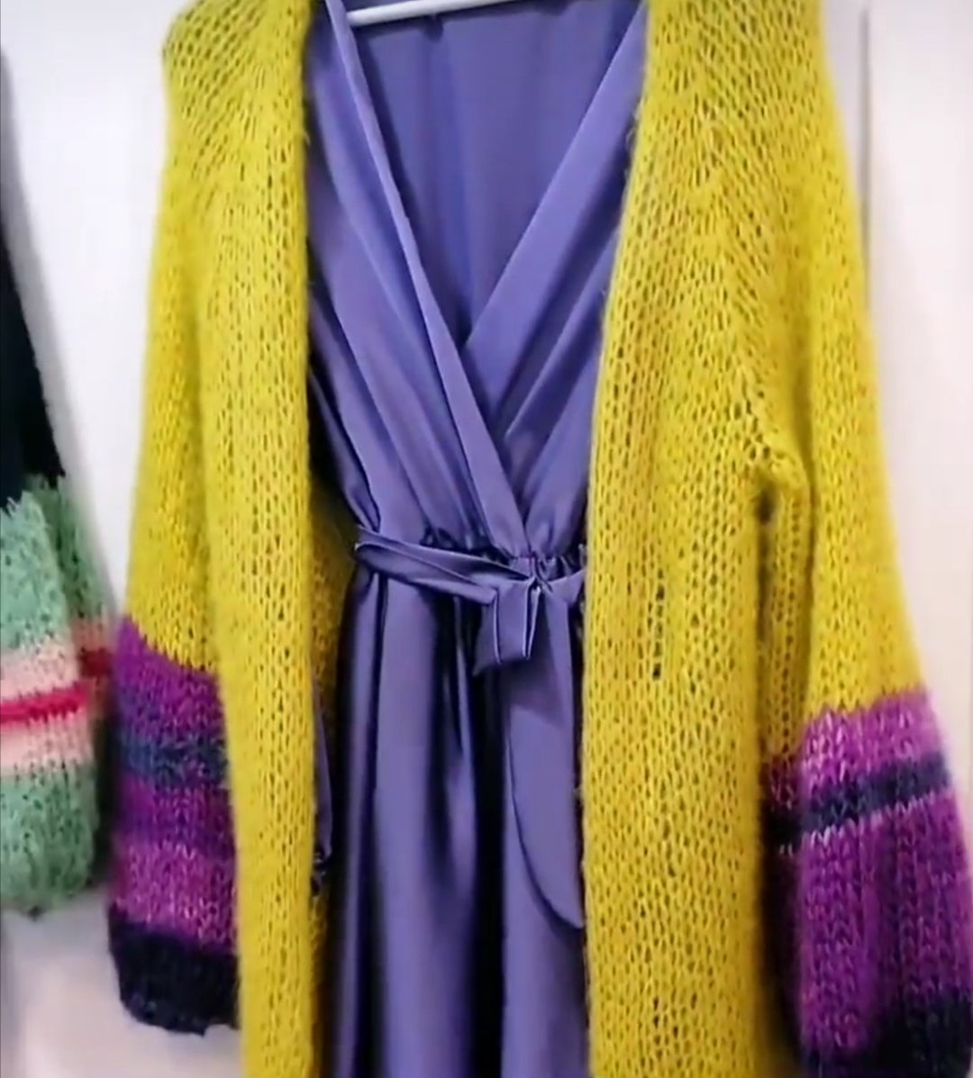 Maxi cardigan fatto a mano