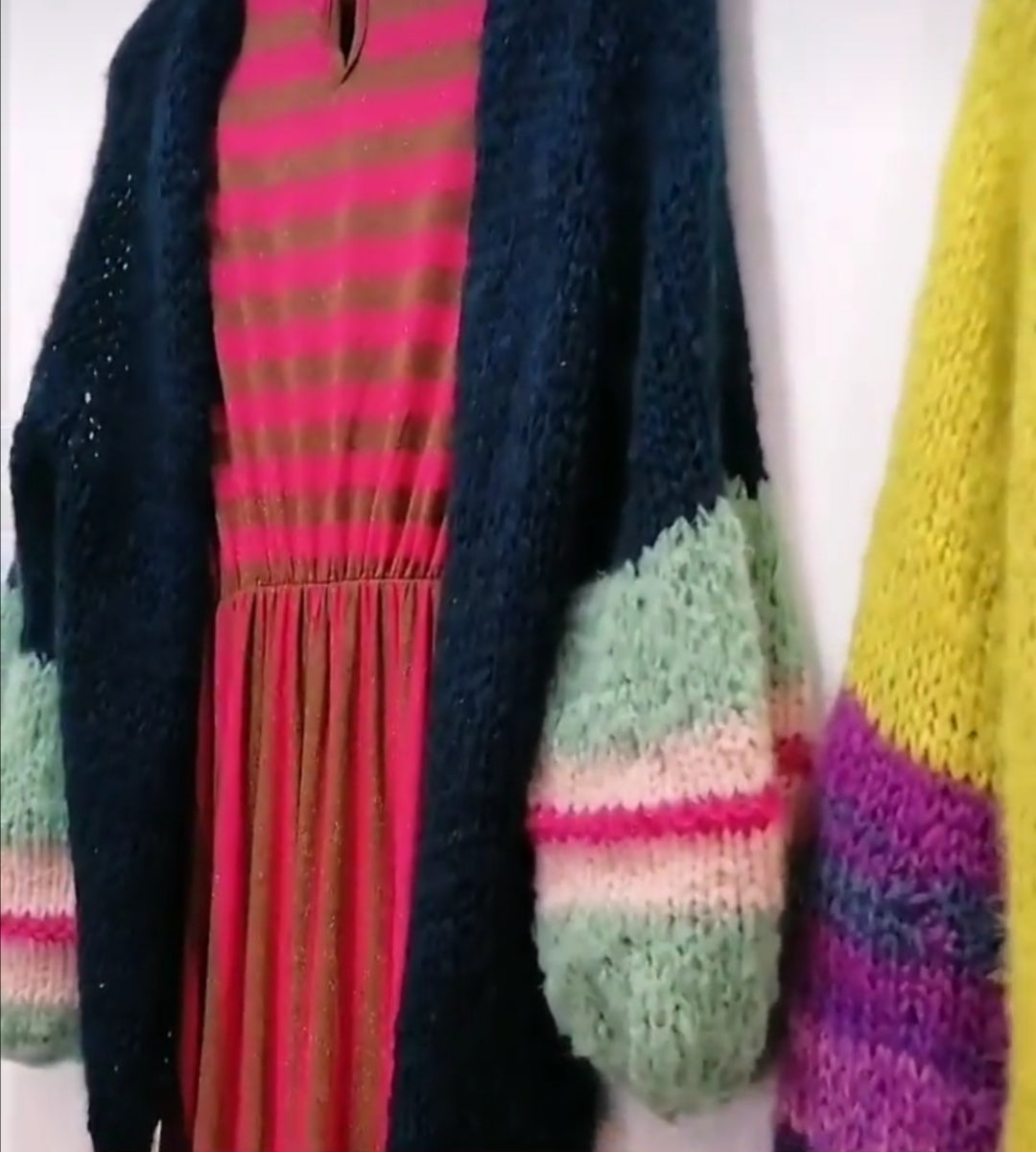 Maxi cardigan fatto a mano